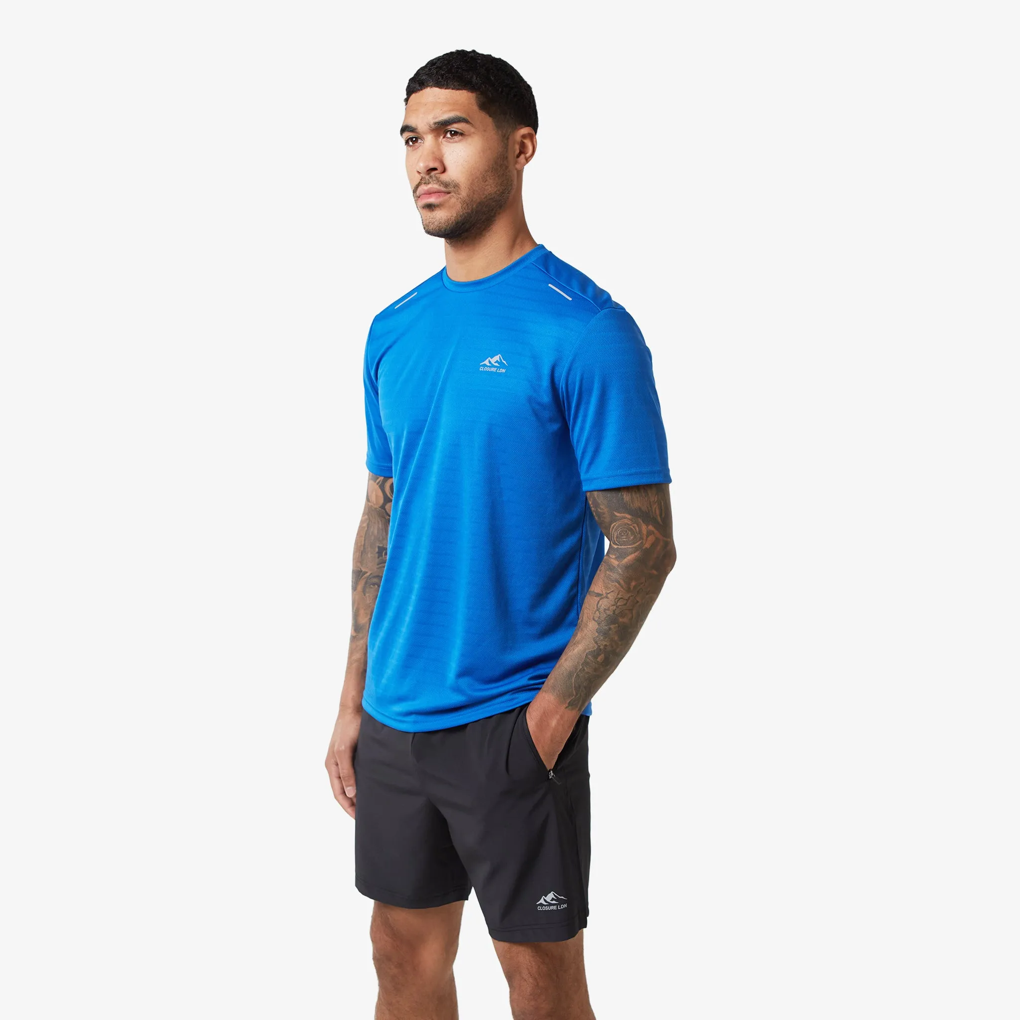 2-Pack Training T-Shirts | Black/Cobalt