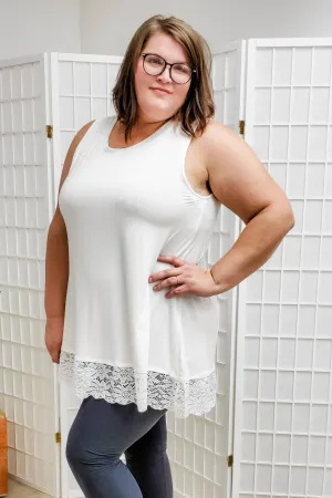 Ashley Ivory Sleeveless Top