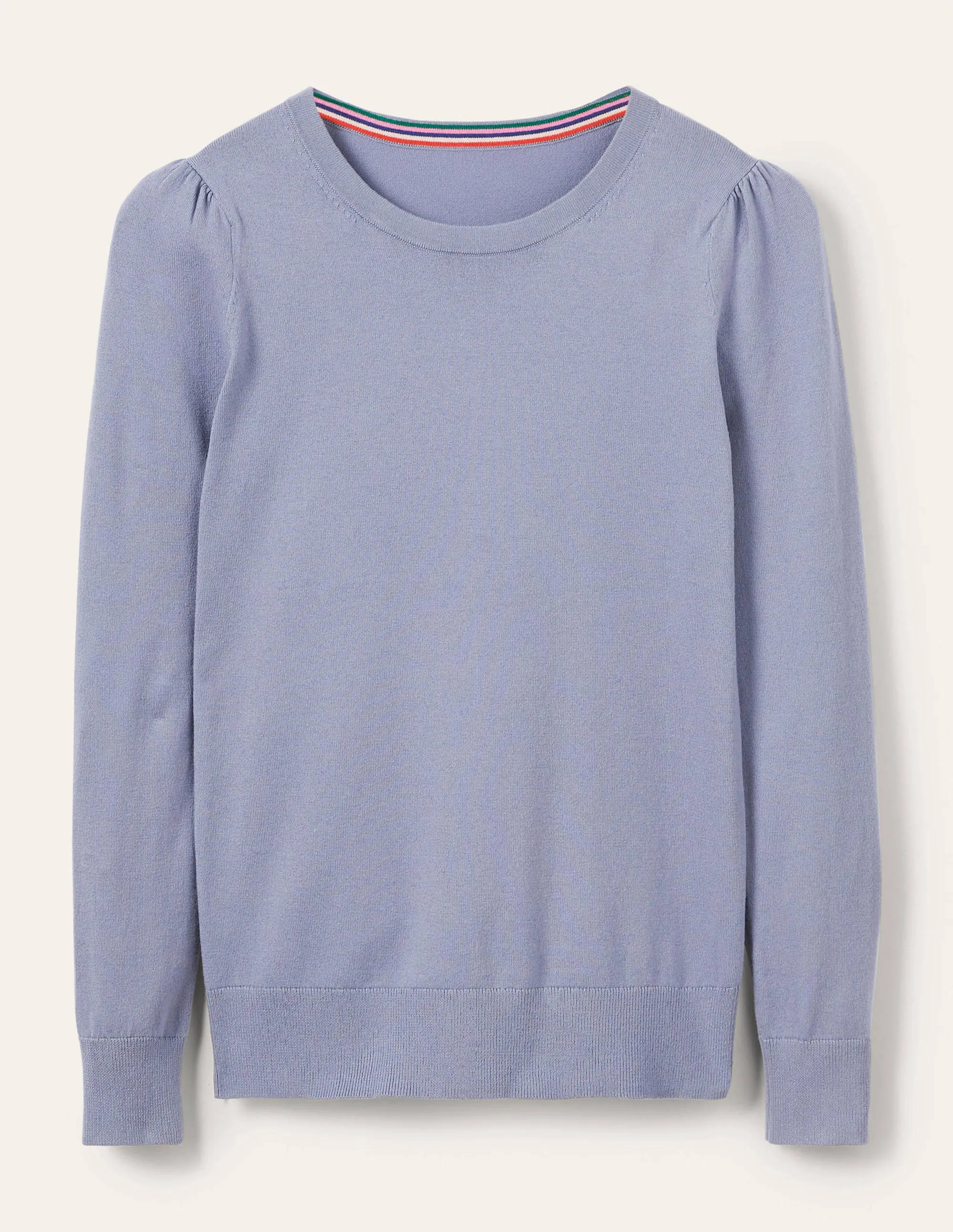 Cotton Crew Neck Jumper-River