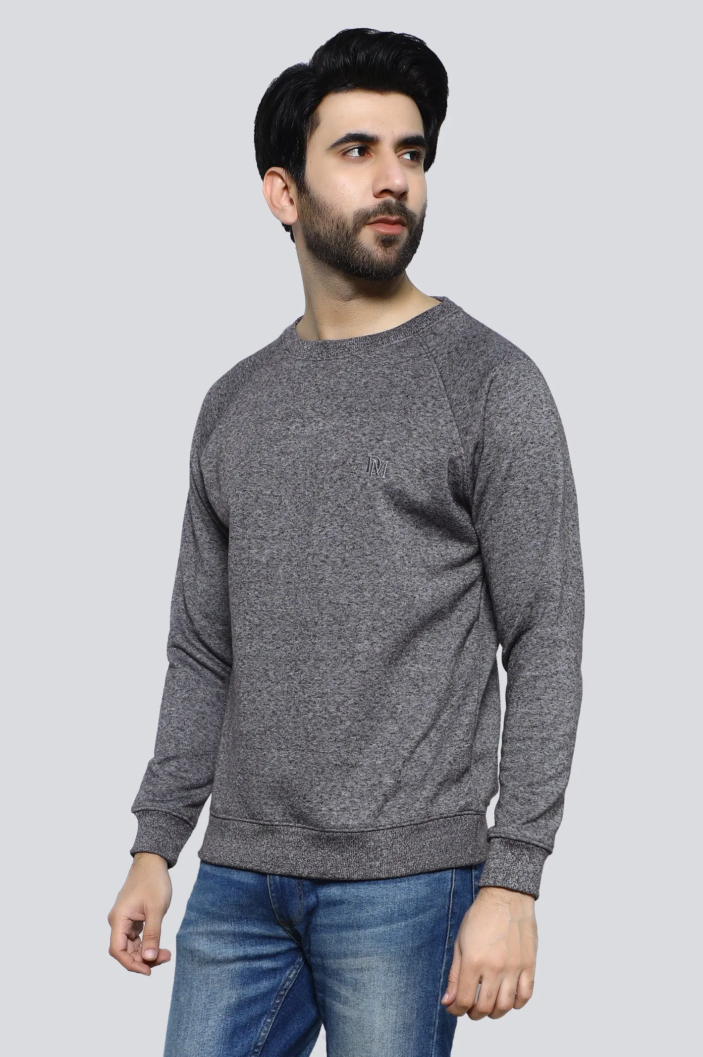 Crew Neck Basic Sweatshirt