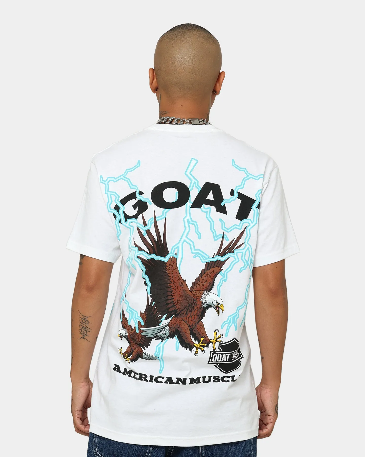 Goat Crew American Muscle T-Shirt White