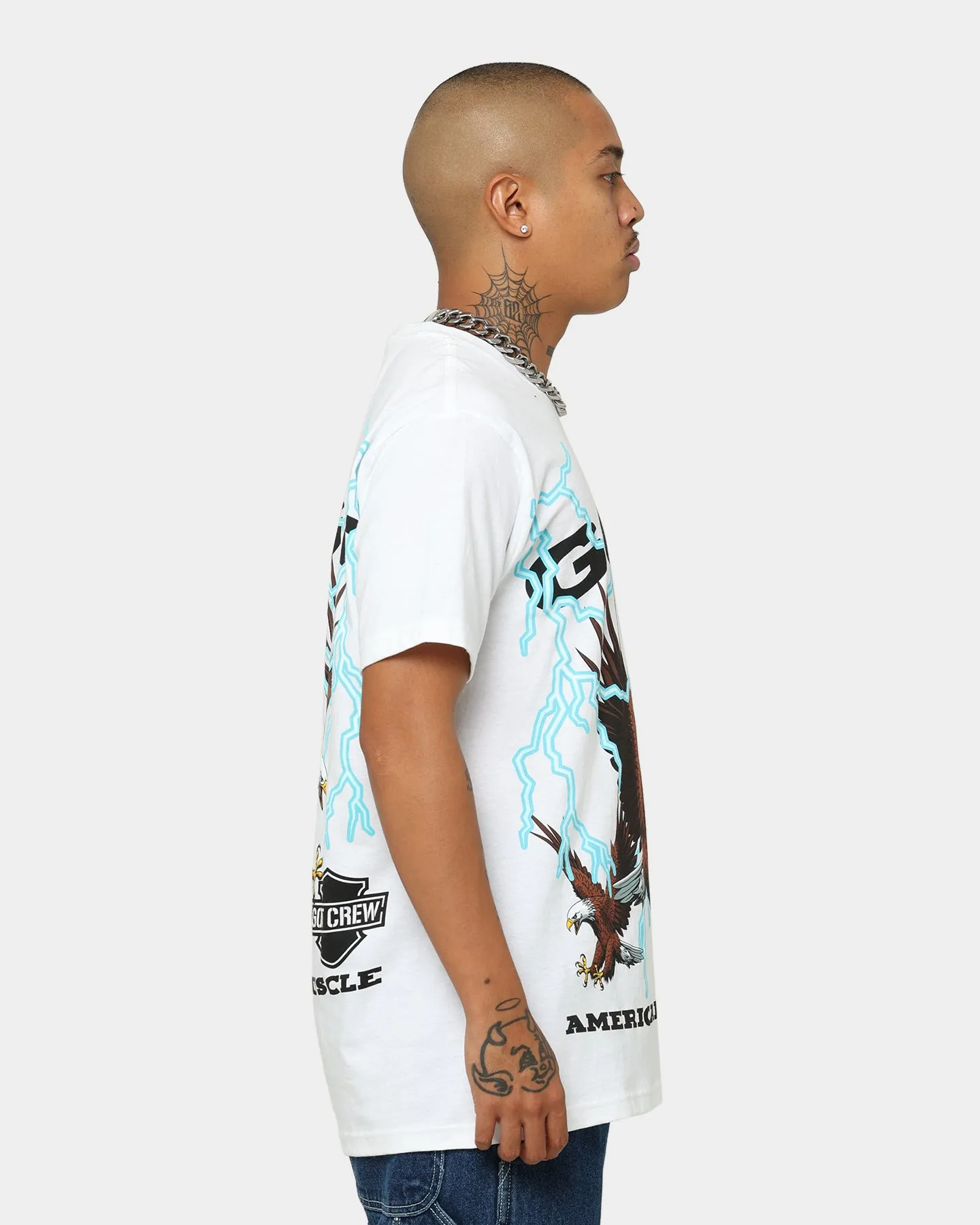 Goat Crew American Muscle T-Shirt White