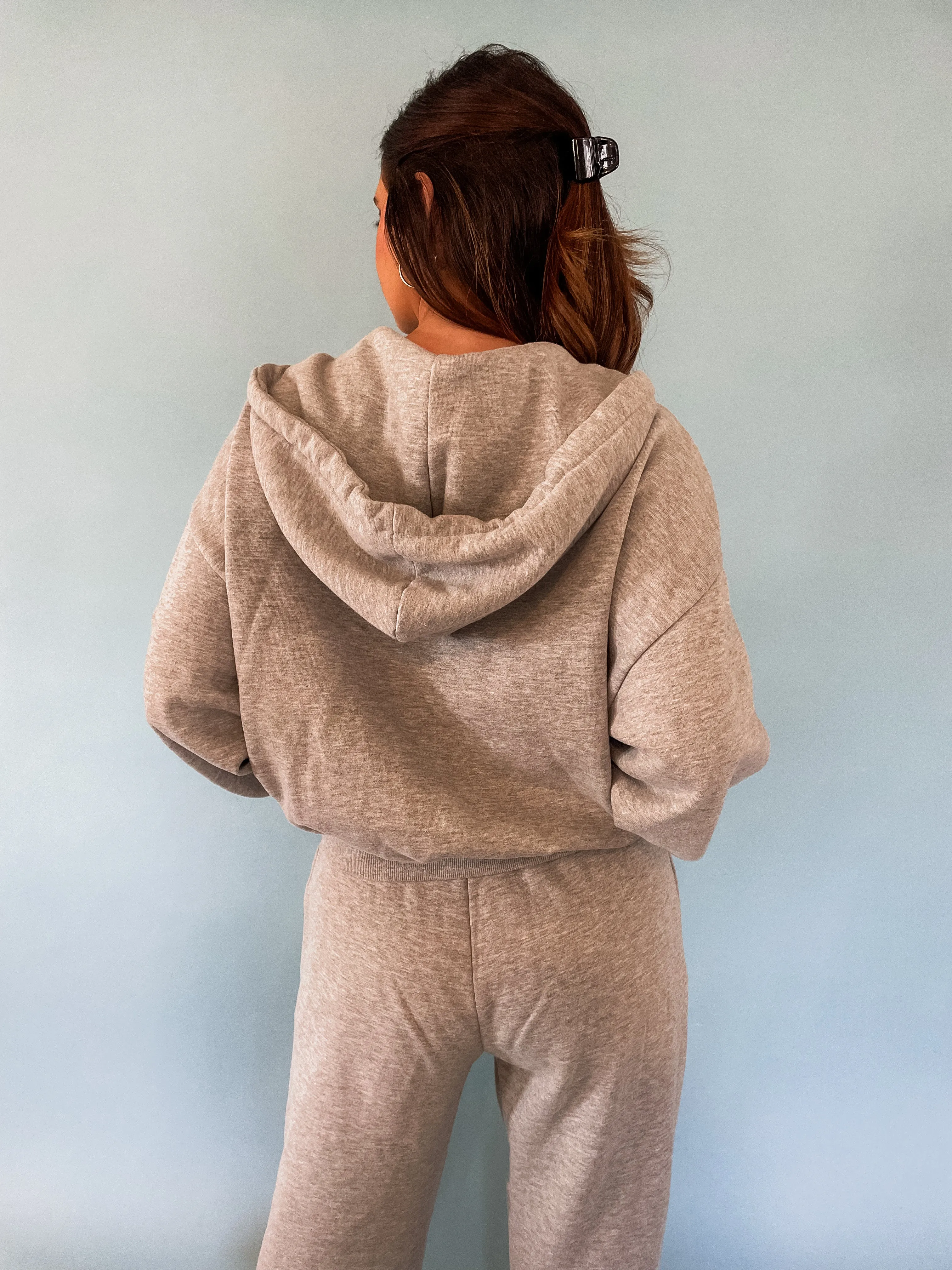 Heather Grey Zip Up