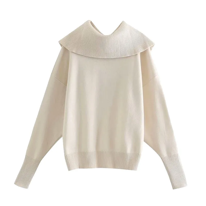 KNITTED ZIP-UP SWEATER