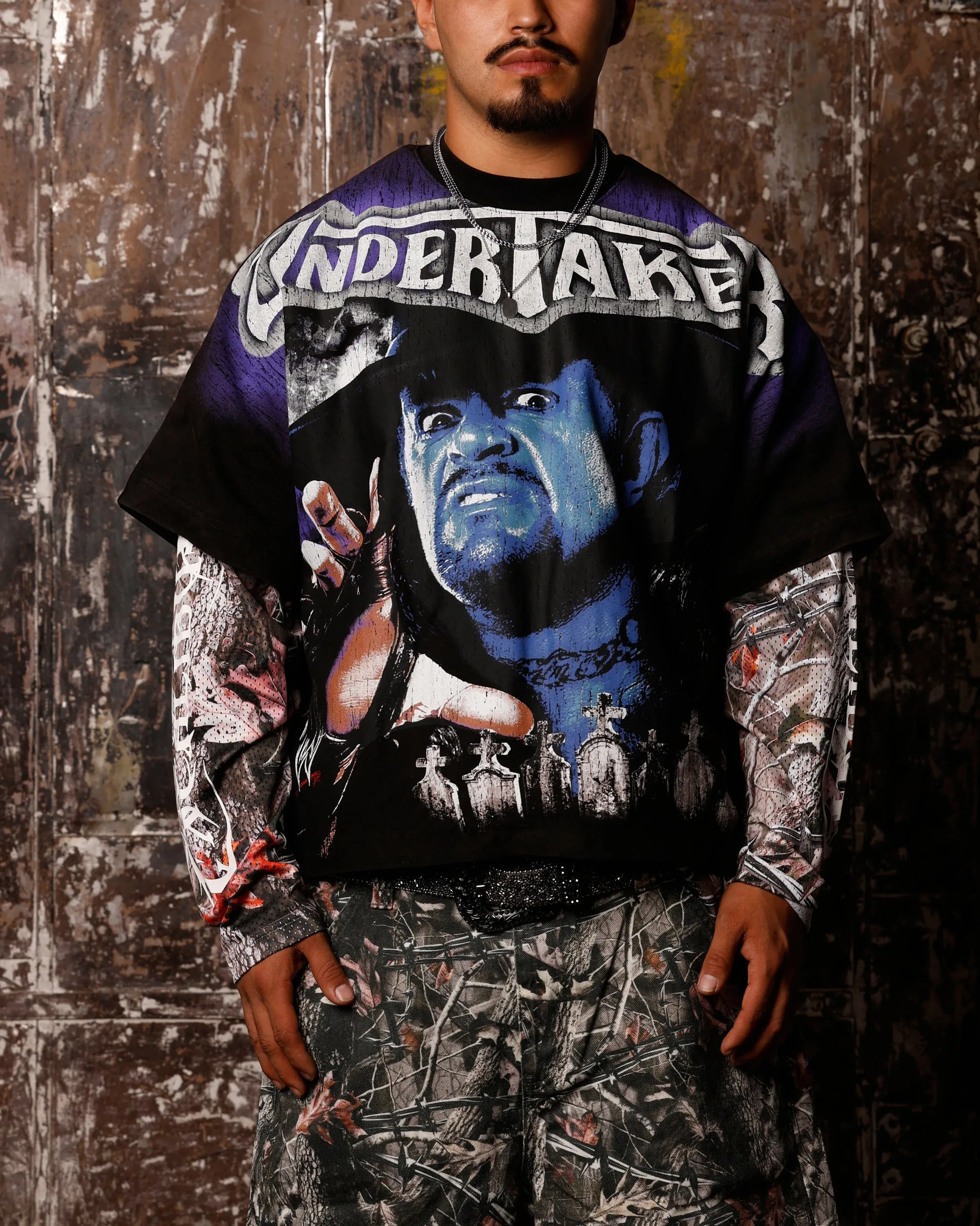 Loiter X WWE Undertaker Vintage T-Shirt Vintage Black
