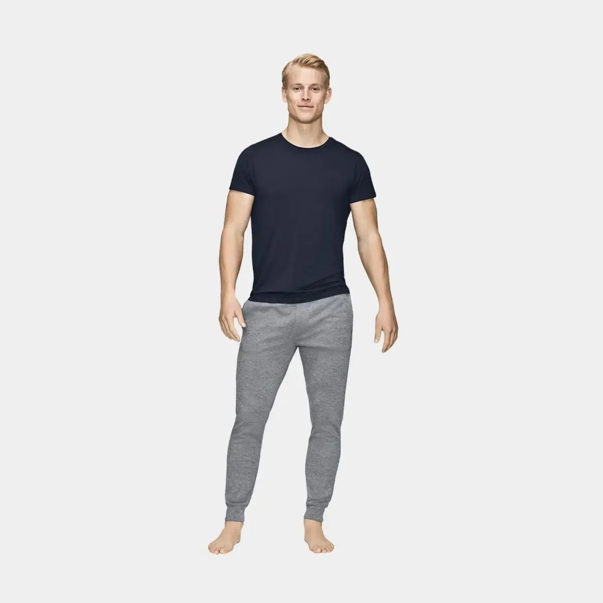Navy crew neck bambus T-shirt