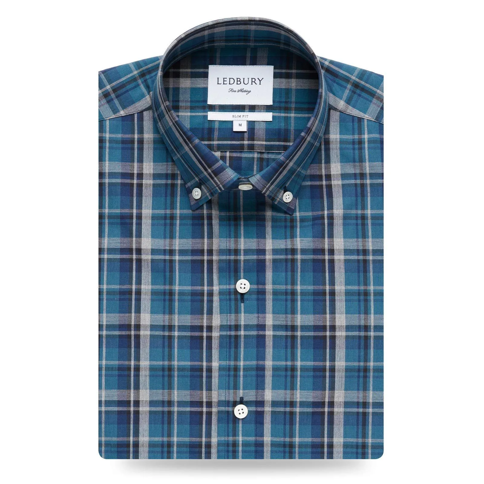The Dark Blue Lanvale Plaid Casual Shirt
