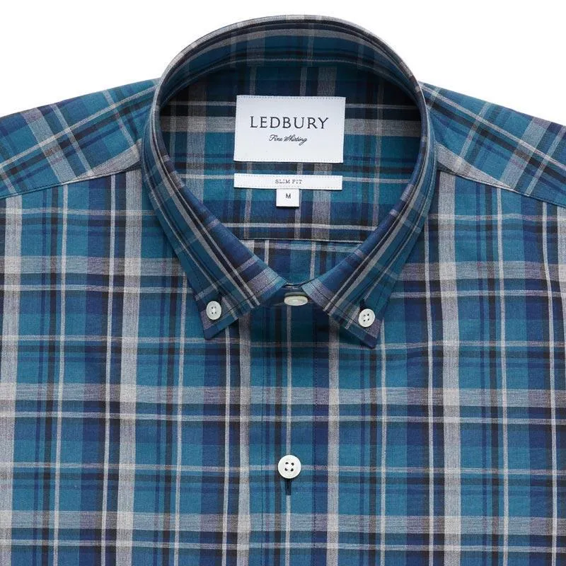 The Dark Blue Lanvale Plaid Casual Shirt