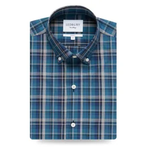 The Dark Blue Lanvale Plaid Casual Shirt