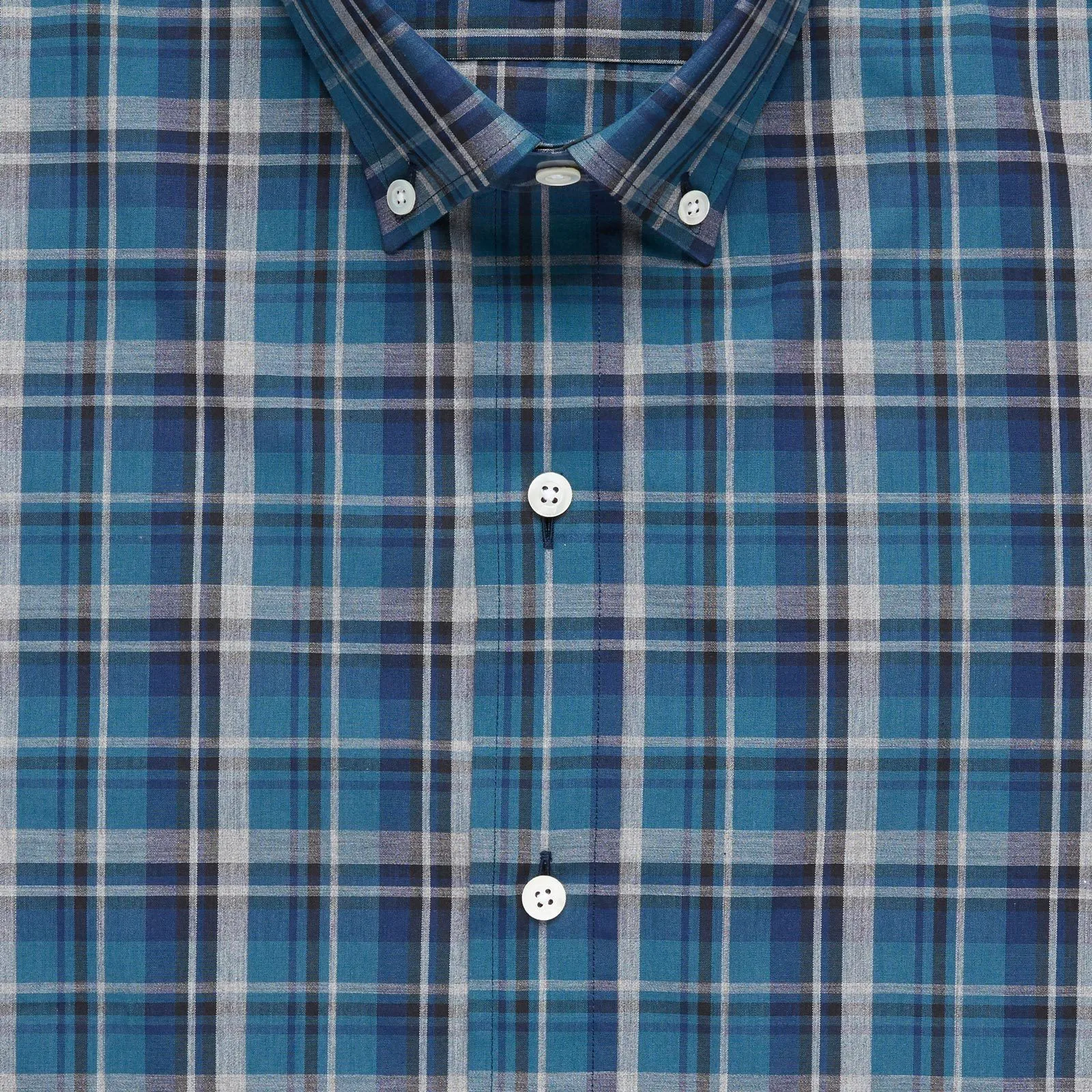 The Dark Blue Lanvale Plaid Casual Shirt